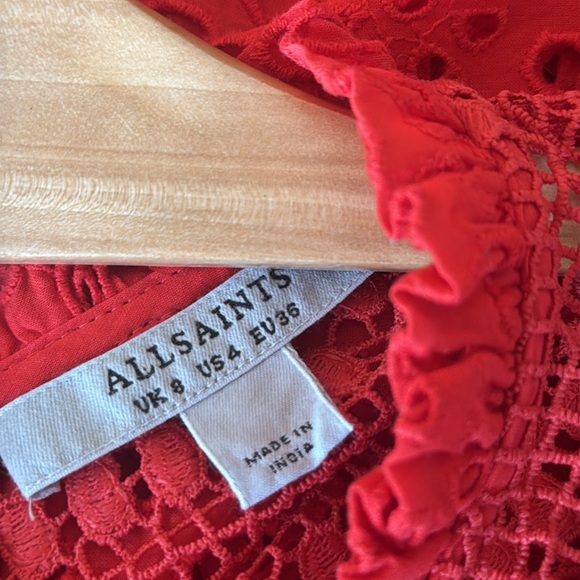 All Saints Tila eyelet top - Picture 8 of 11